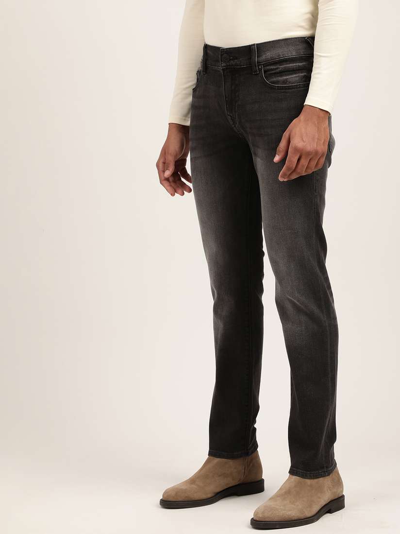 Dark Grey True Religion Jeans True Religion Men Rope Stitch Rocco