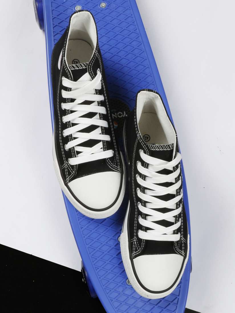 Buy MOZAFIA Men Canvas Lace up Casual High Top Sneakers Casual Shoes for Men 18015682 Myntra