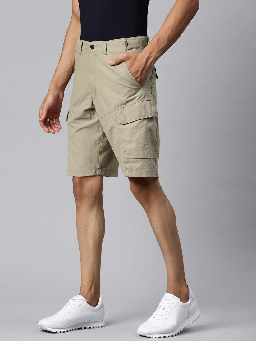 Buy Marks Spencer Men Khaki Solid Cargo Shorts Shorts for Men 18020784 Myntra
