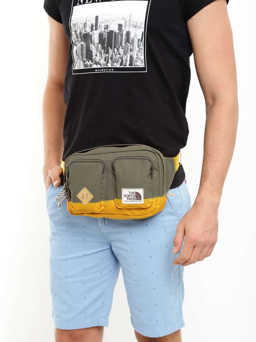 Buy The North Face Unisex Brown Yellow Kanga Colourblocked Waist Pouch Waist Pouch for Unisex 1802770 Myntra
