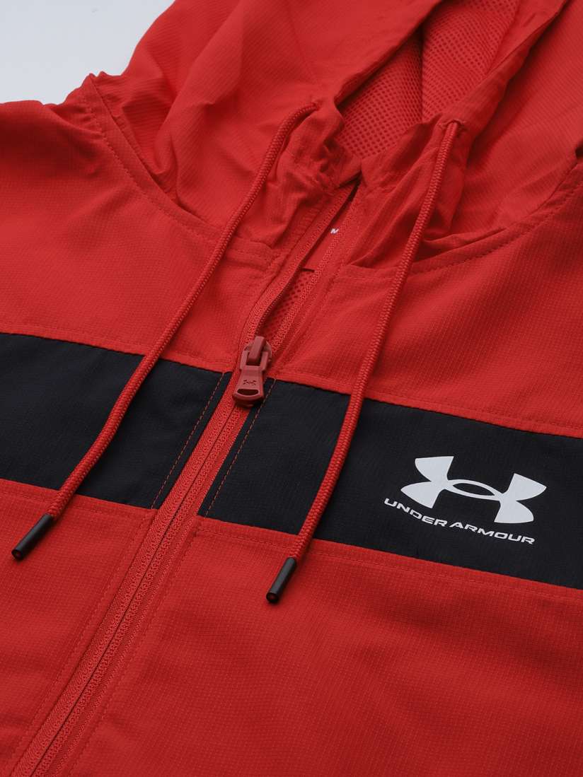 Buy UNDER ARMOUR Men Red UA Sportstyle Windbreaker Jacket Jackets for Men 18028250 Myntra