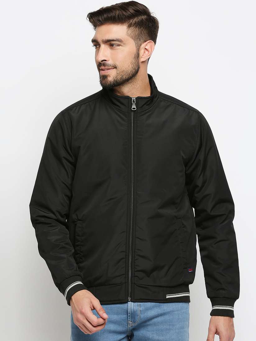 Buy SPYKAR Men Black Solid Bomber Jacket Jackets for Men 18029522 Myntra