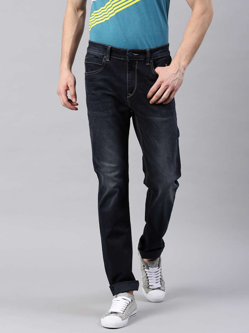 Buy HRX by Hrithik Roshan Men Blue Slim Tapered Fit Stretchable Jeans Jeans for Men 1803350 Myntra