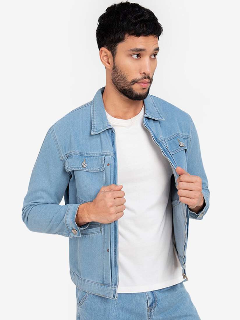 Denim jacket zalora top
