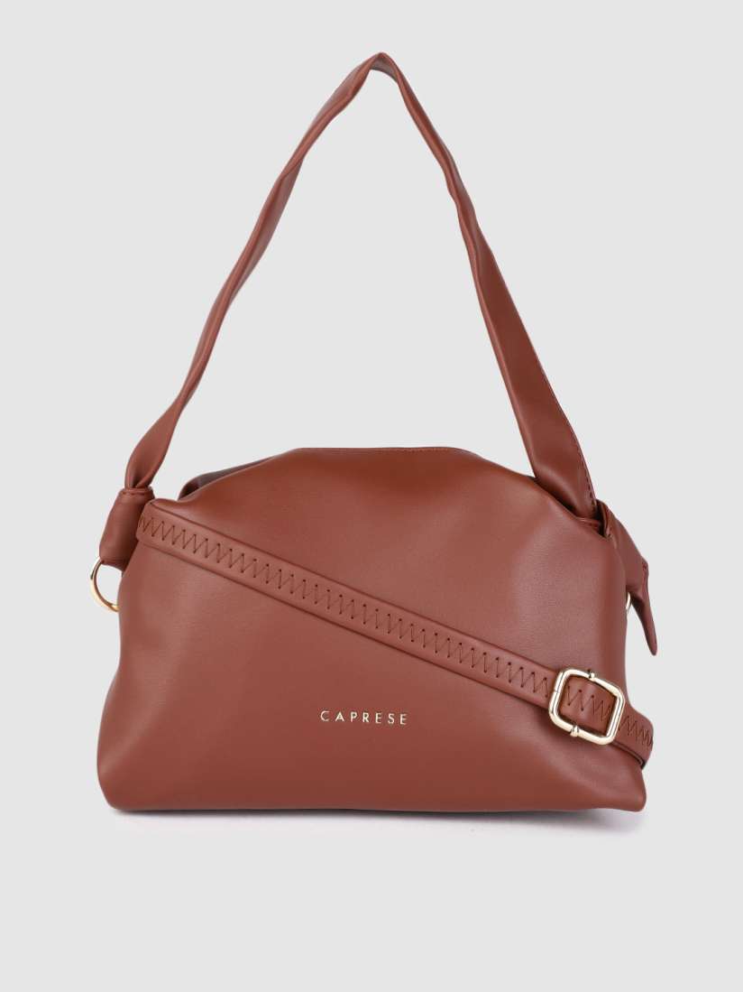 Buy Caprese Brown Structured Handheld Bag Handbags for Women 18035966 Myntra