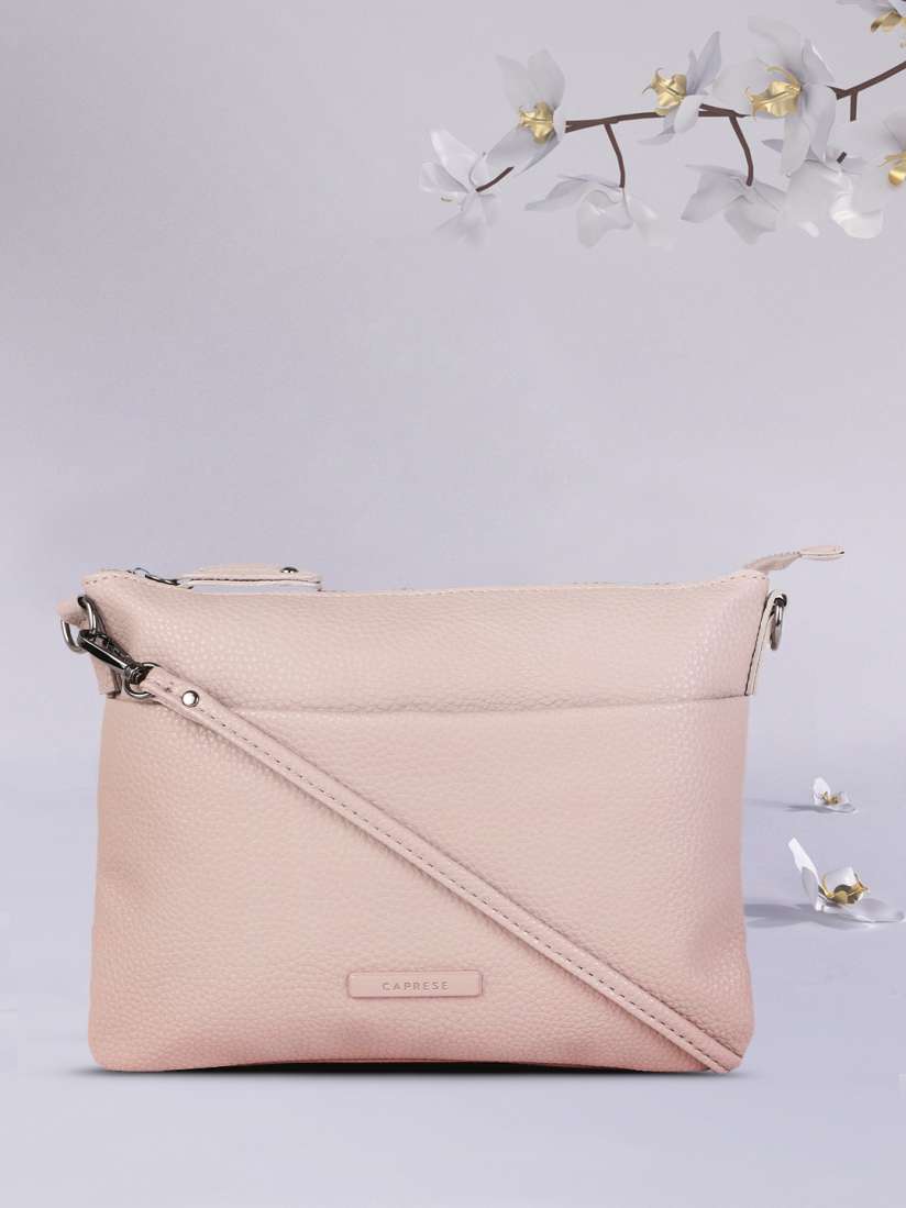Buy Caprese Beige Textured Structured Sling Bag Handbags for Women 18036260 Myntra