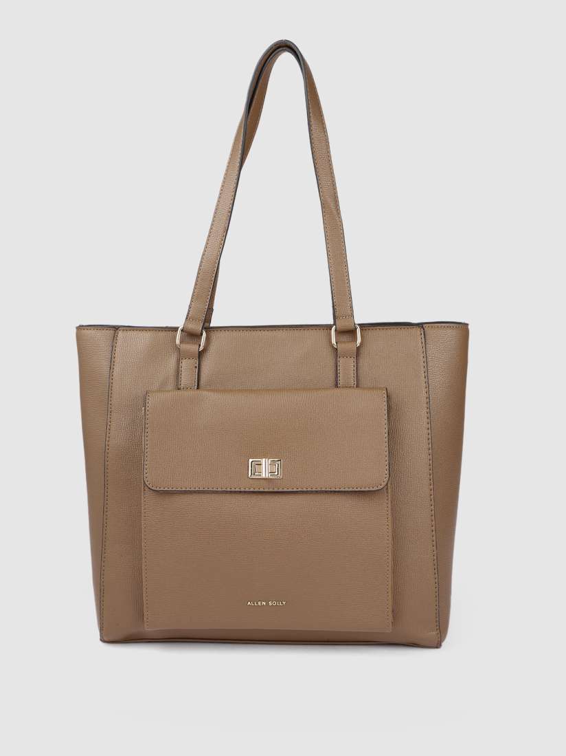 Buy Allen Solly Tan Brown Solid Shoulder Bag Handbags for Women 18036916 Myntra