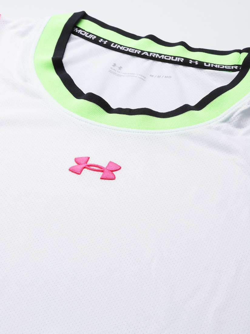 Buy UNDER ARMOUR Men White Self Design Oversized Baseline Replica T shirt Tshirts for Men 18038422 Myntra