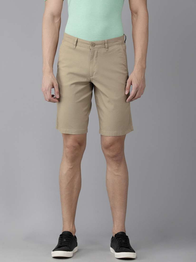 Buy Van Heusen ACADEMY Men Beige Shorts Shorts for Men 18044182 Myntra
