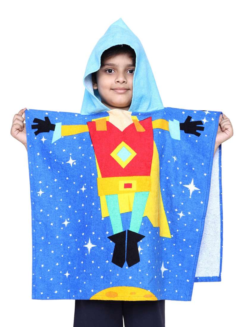 Boys hooded poncho 2025