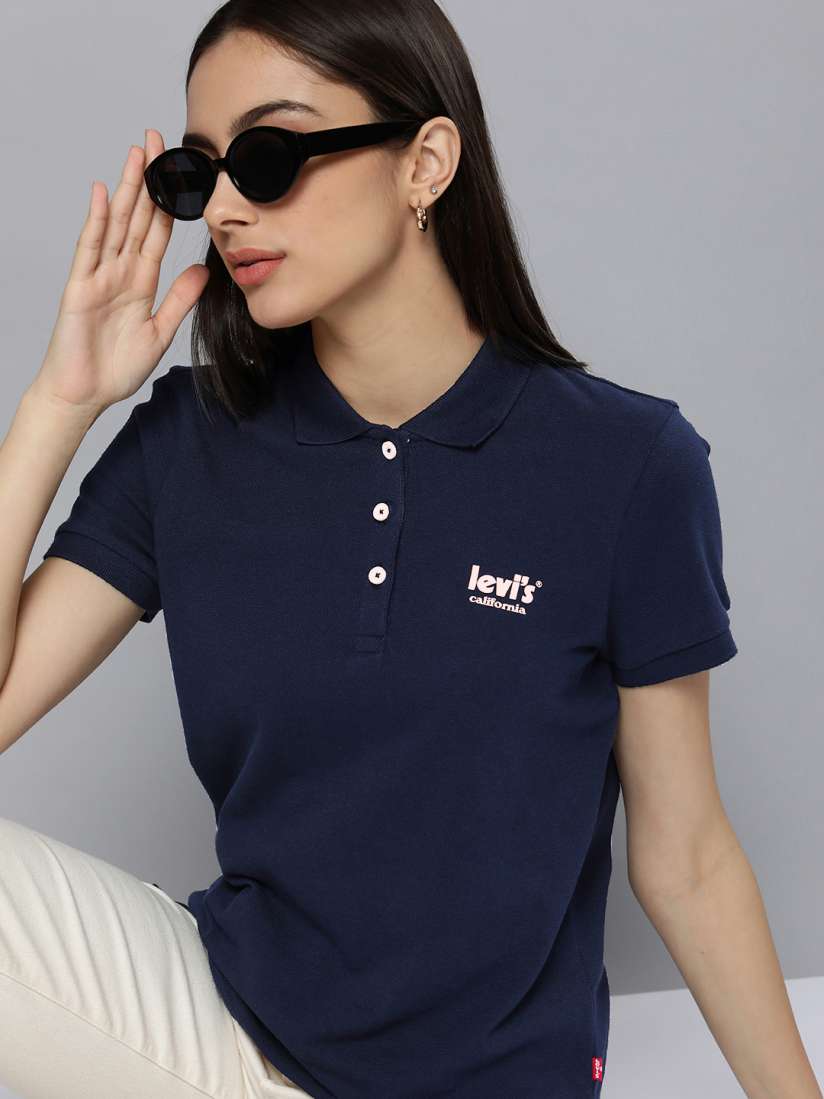 Levi's blue polo t shirt sales