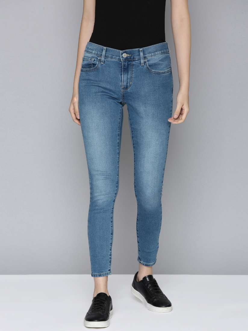 Buy Levis Women Blue 710 Super Skinny Fit Light Fade Mid Rise Stretchable Jeans Jeans for Women 18069166 Myntra