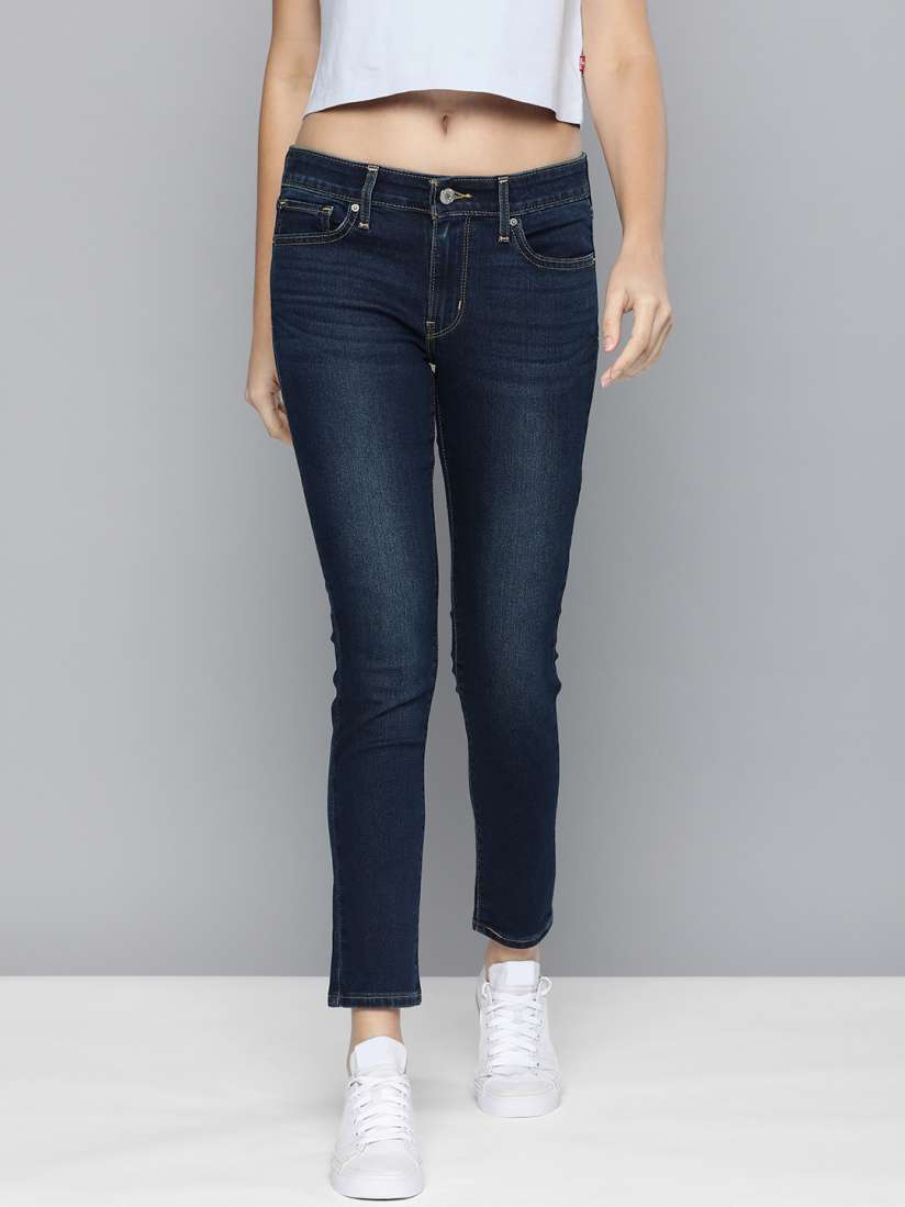 Buy Levis Women Blue 711 Skinny Fit Light Fade Stretchable Jeans Jeans for Women 18069242 Myntra