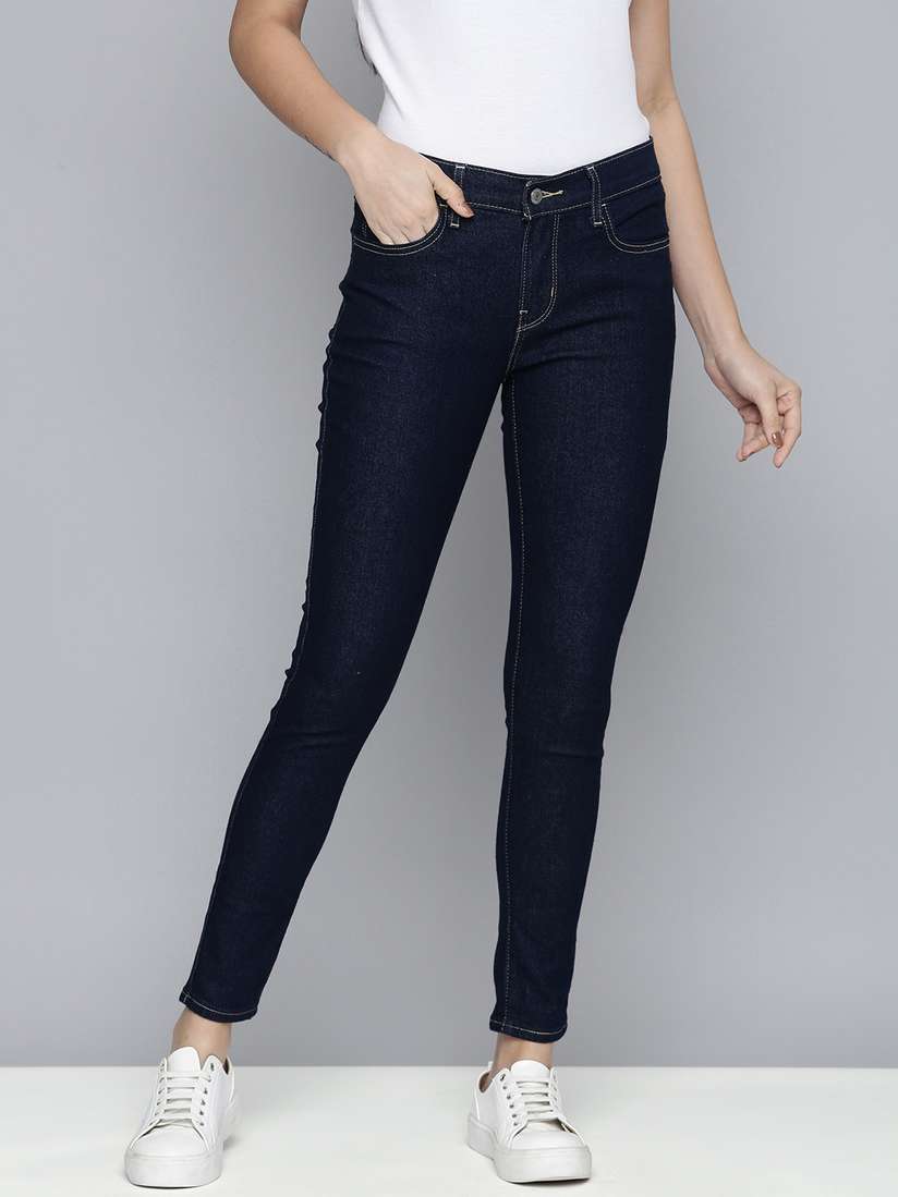 Navy blue levi jeans cheap