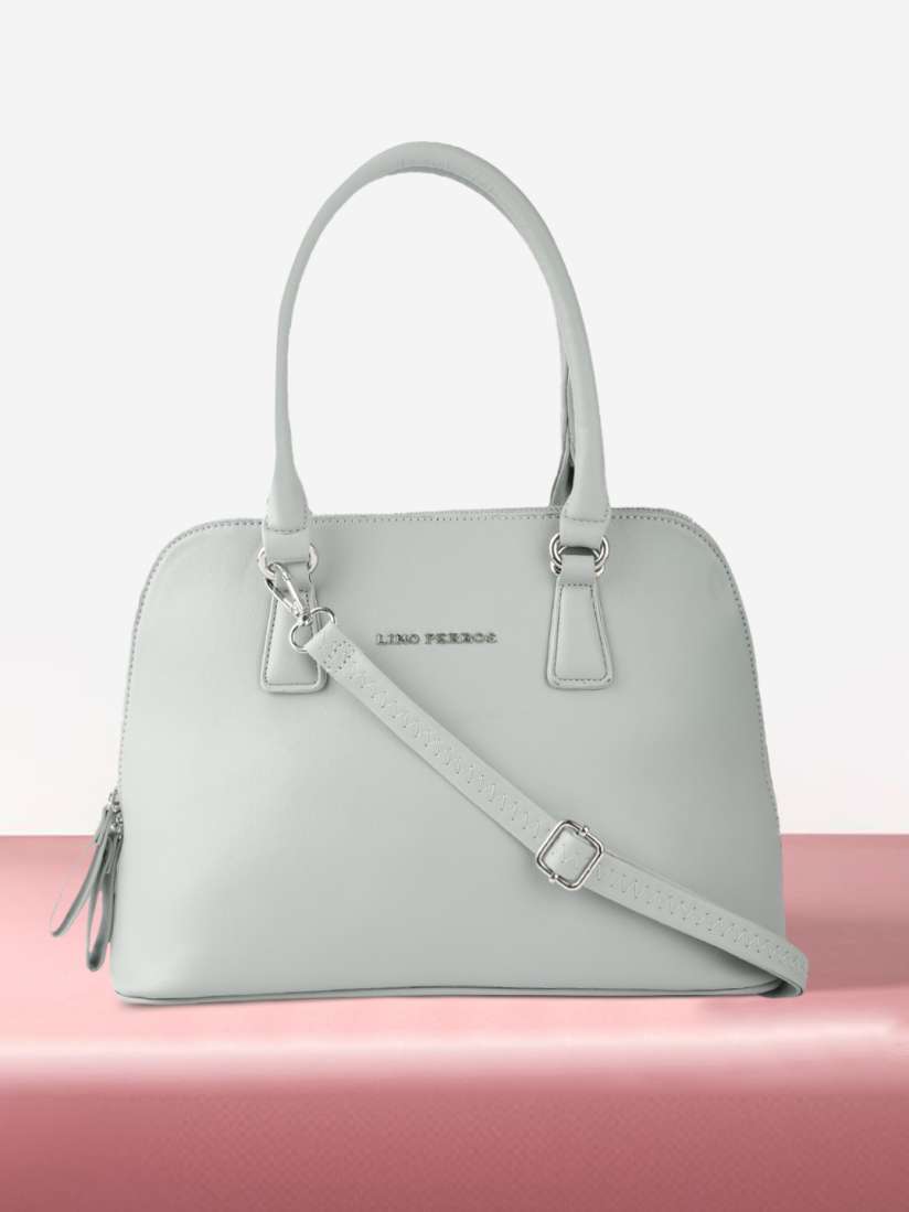 Buy Lino Perros Grey Solid Structured Handheld Bag with Detachable Sling Strap Handbags for Women 18070688 Myntra