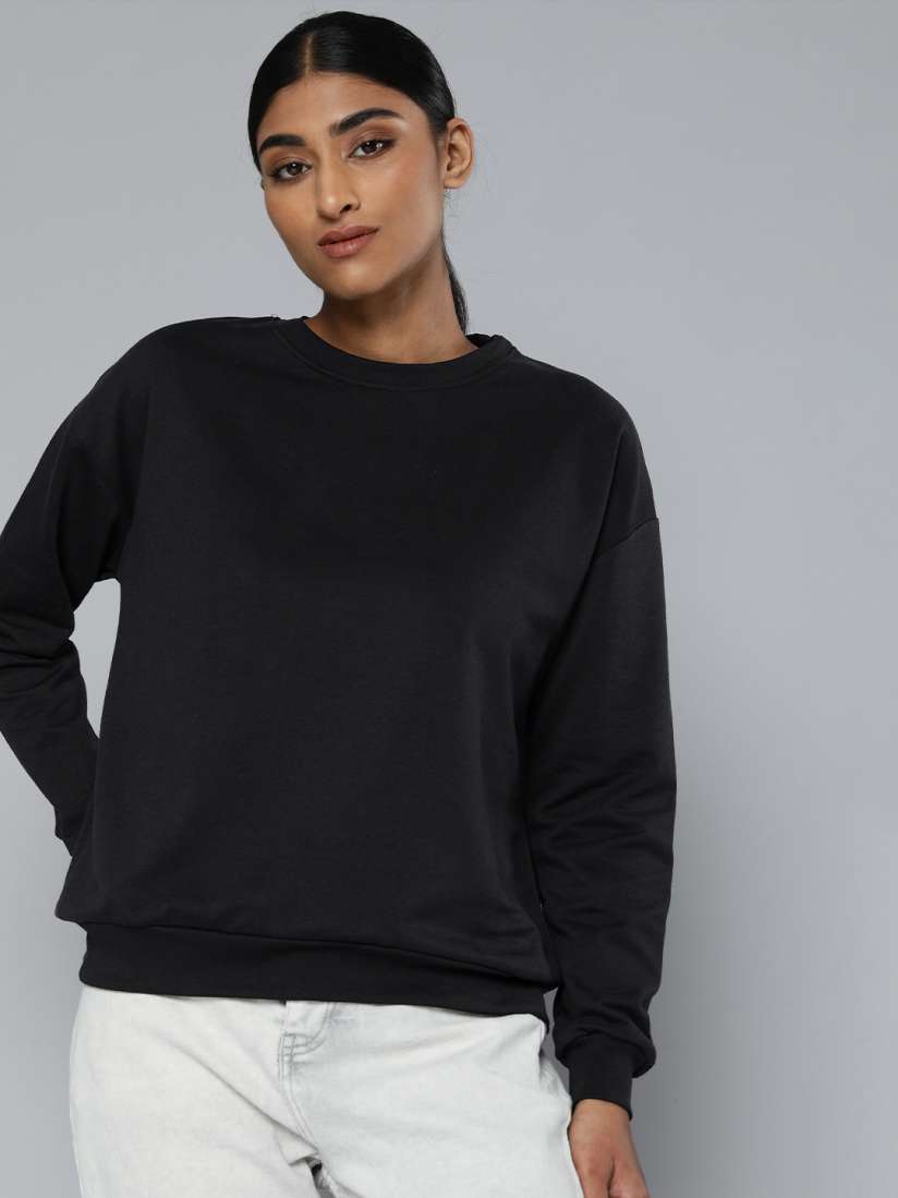 Myntra sweatshirts for ladies sales