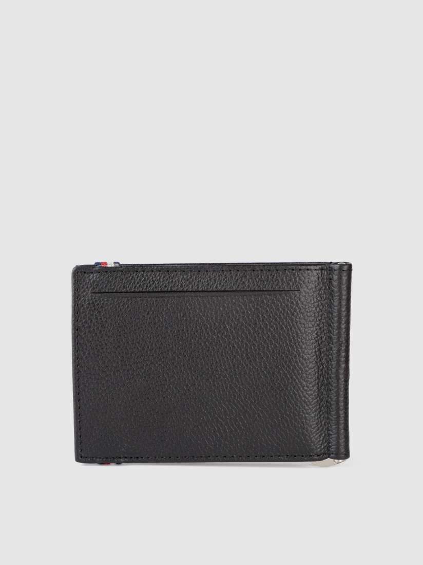 Buy Tommy Hilfiger Men Black Brown Textured Leather Money Clip Wallets for Men 18075634 Myntra
