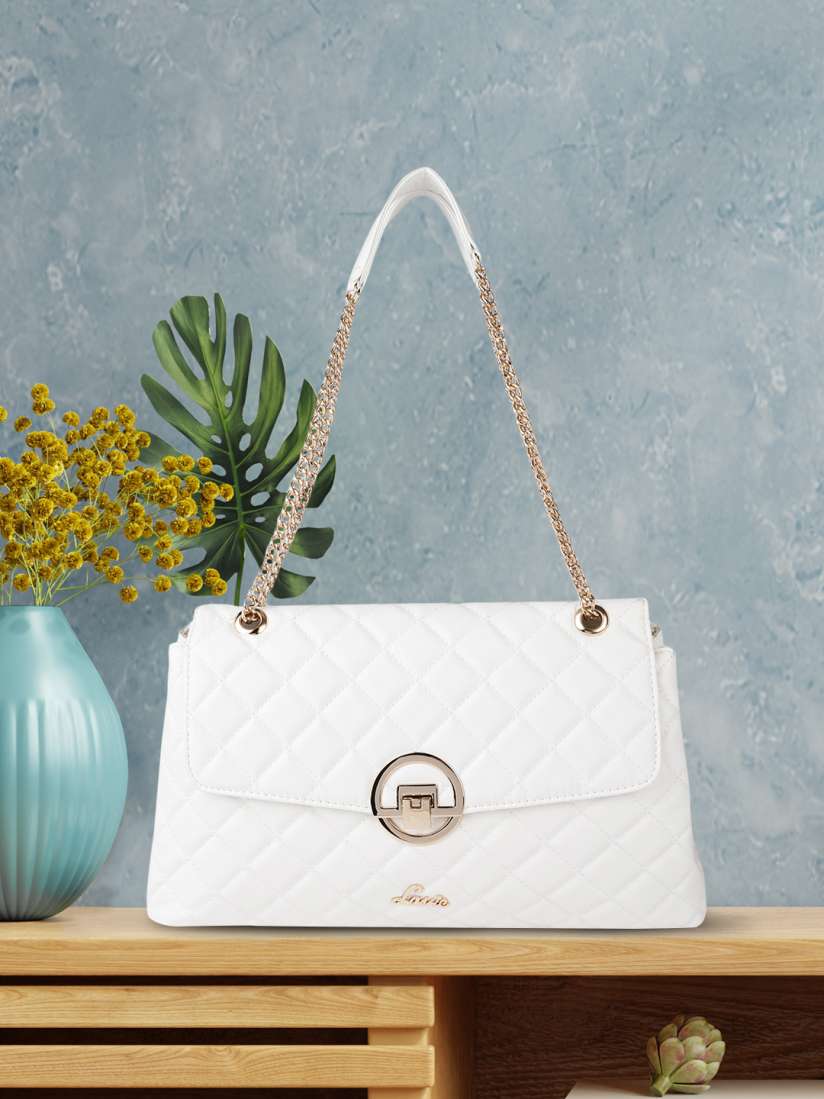 Quilted satchel handbag online