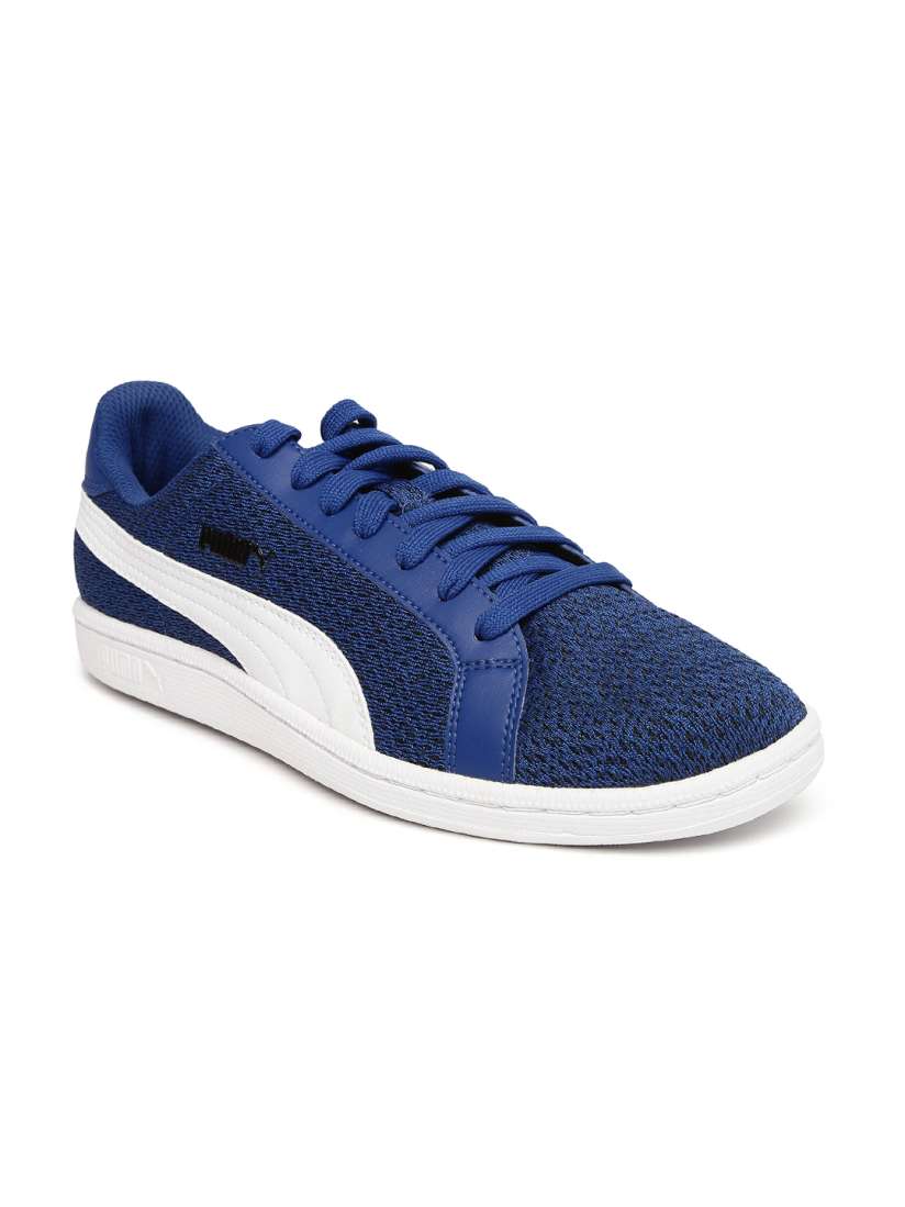Buy Puma Men Blue Smash Knit Sneakers Casual Shoes for Men 1808001 Myntra