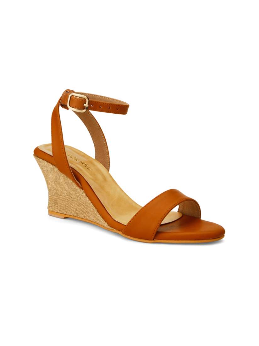 Buy Signature Sole Women Tan Brown Wedges Heels for Women 1808217 Myntra