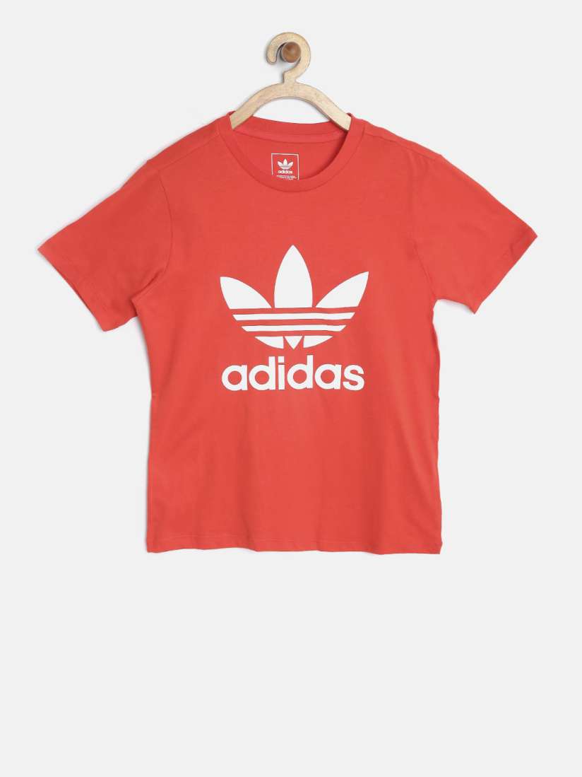 Red adidas top girls hot sale