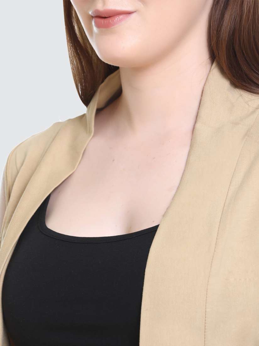 Buy Skidlers Women Beige Front Open Cold Shoulder Shrug Shrug for Women 18088134 Myntra
