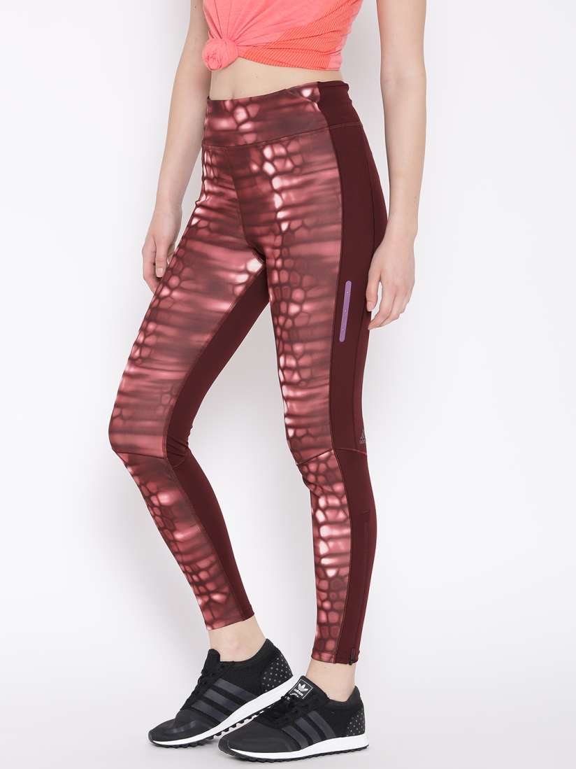 Buy ADIDAS Women Maroon Supernova Long Printed Tights Tights for Women 1808943 Myntra