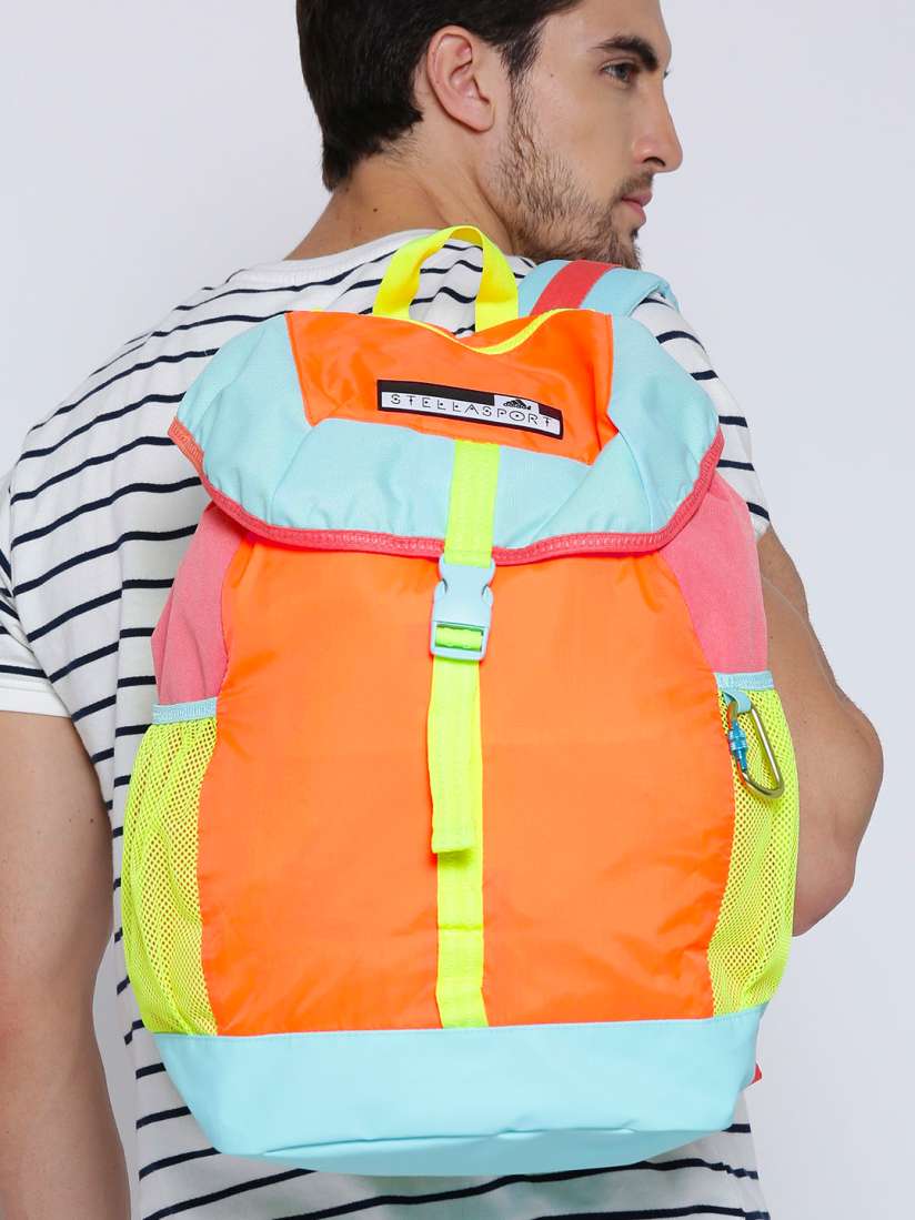 Buy ADIDAS Stellasport Women Neon Orange SC Flap Colourblocked Backpack Backpacks for Women 1808945 Myntra