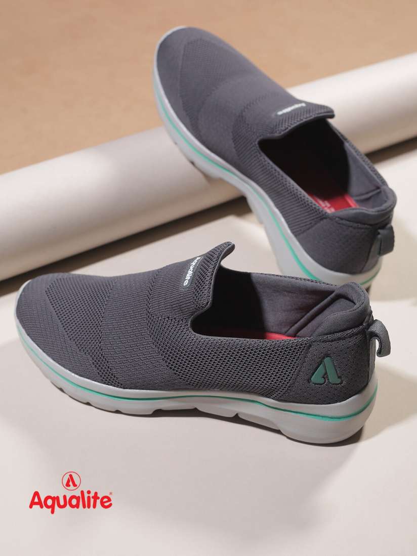 Buy Aqualite Men Grey Mesh Walking Light Weight Non Marking Shoes Sports Shoes for Men 18095404 Myntra