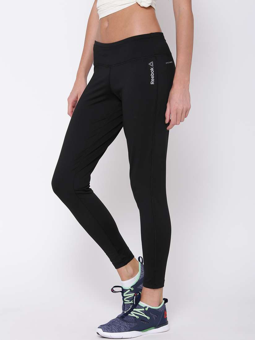 Myntra Black Knitted Tights Sports Leggings Myntra Reebok Training Leggings  Buy Reebok Grey