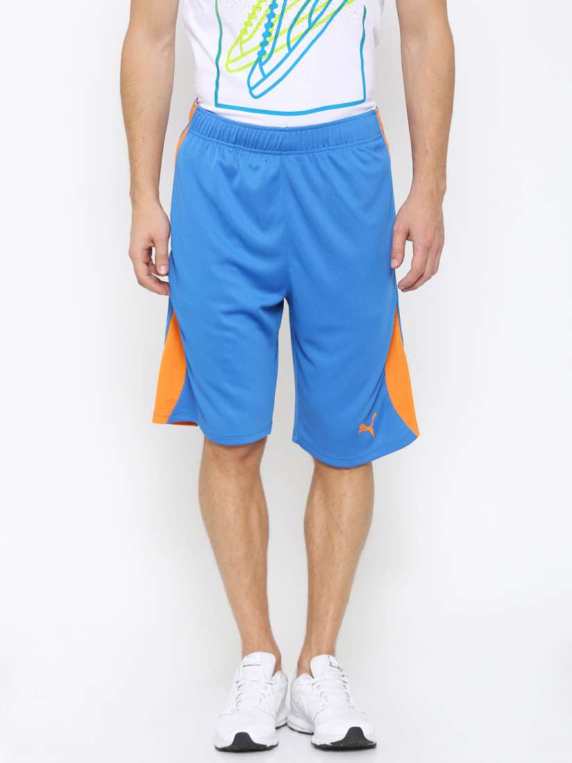 Buy Puma Blue Formstripe Mesh 10 Regular Fit Sports Shorts Shorts for Men 1811086 Myntra