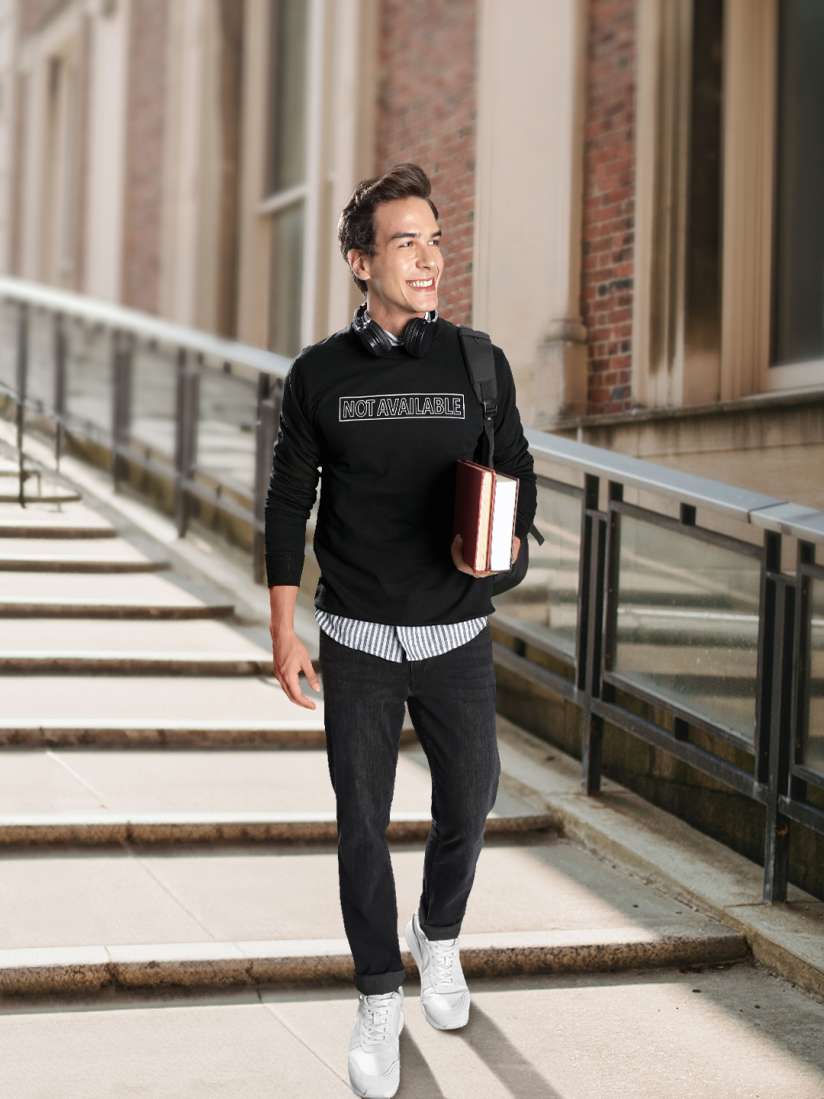 Black harvard sweatshirt sale
