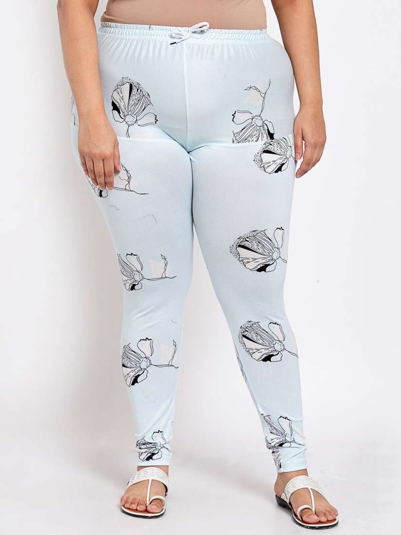 Buy KLOTTHE Women Blue Printed Leggings Leggings for Women 18111684 Myntra