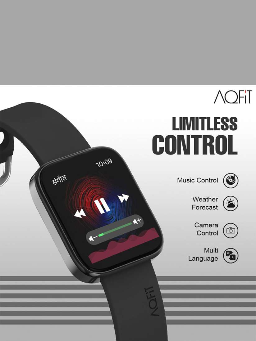 Buy AQFIT Black Green Solid Smartwatch Smart Watches for Unisex 18118432 Myntra