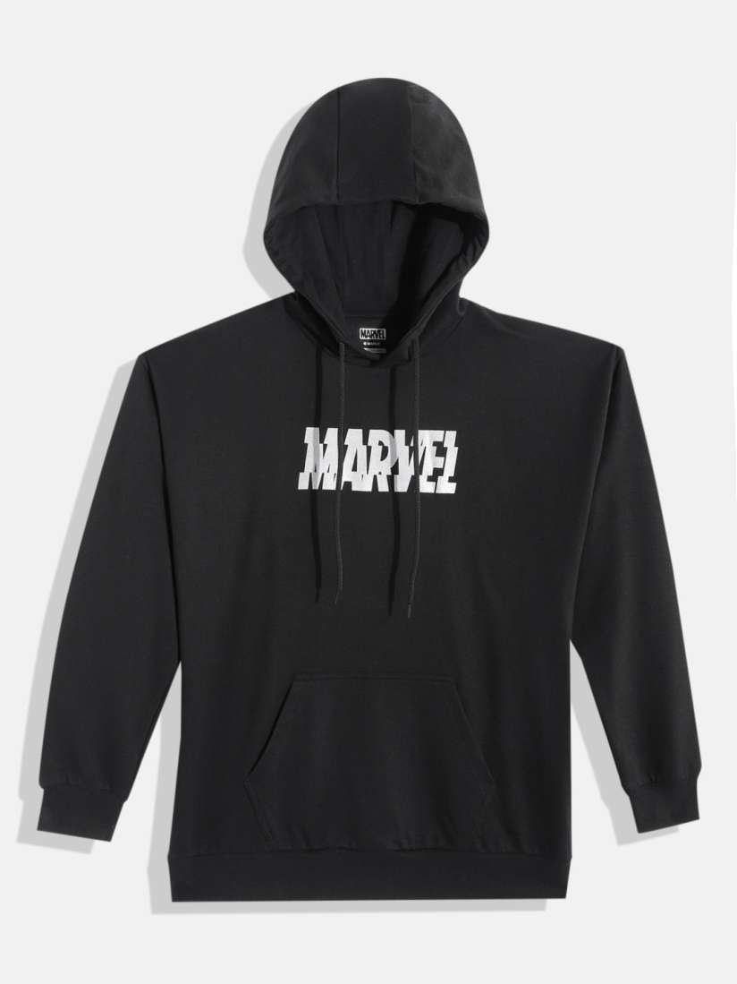 Buy Kook N Keech Marvel Teens Boys Black Marvel Print Hooded Sweatshirt Sweatshirts for Boys 18121898 Myntra