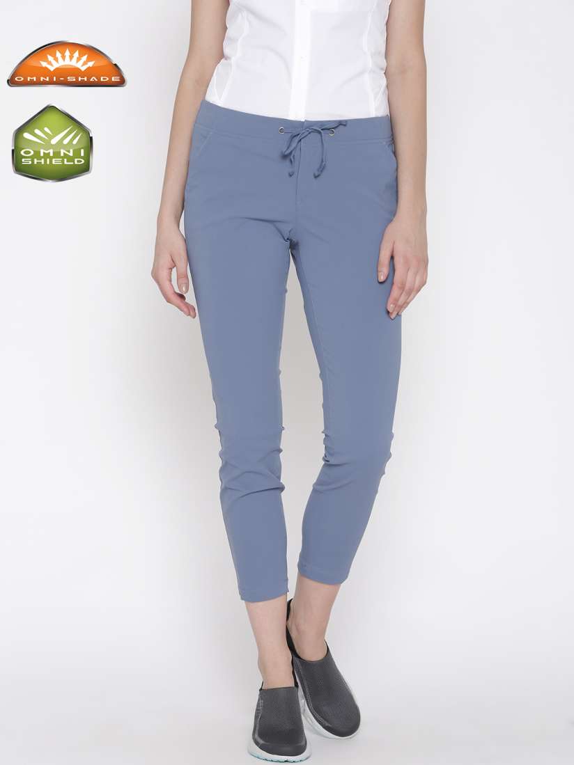 Buy Columbia Women Blue Anytime Hiking Ankle Length Casual Hiking Trousers Track Pants for Women 1812368 Myntra