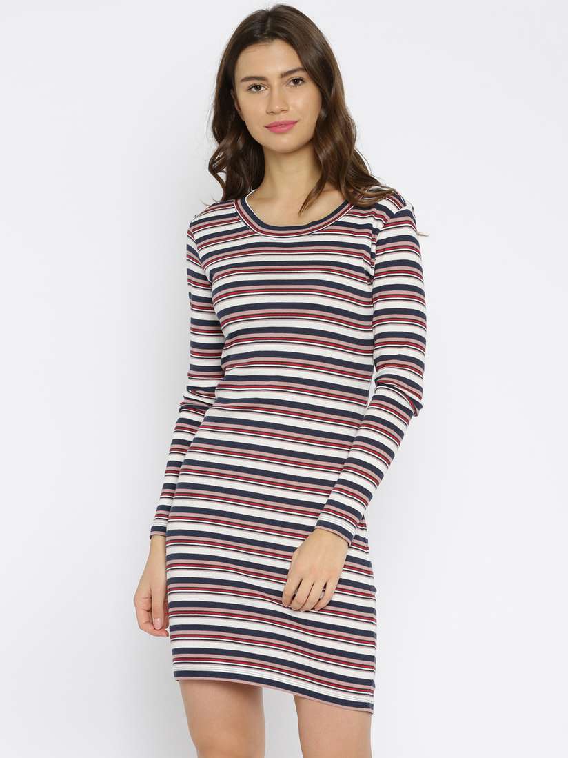 Ladies Dresses Only Striped Dress Buy ONLY Multicoloured Striped