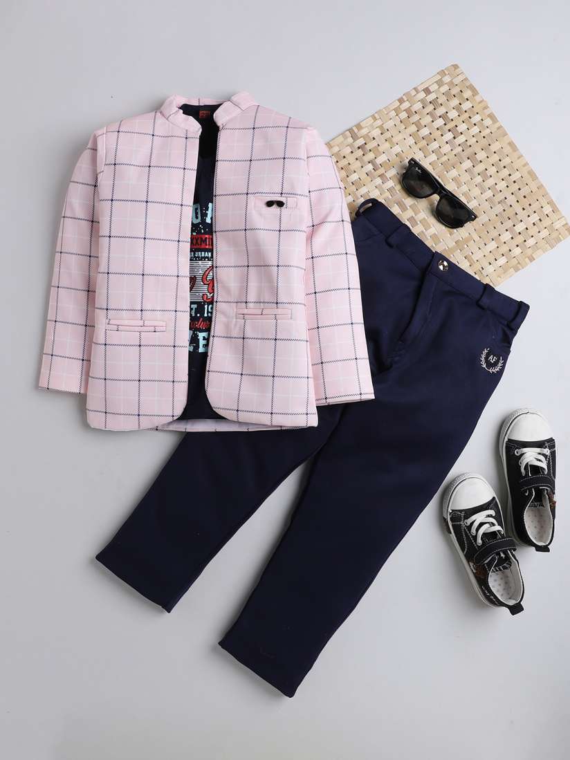 Check coat pant for boys on sale