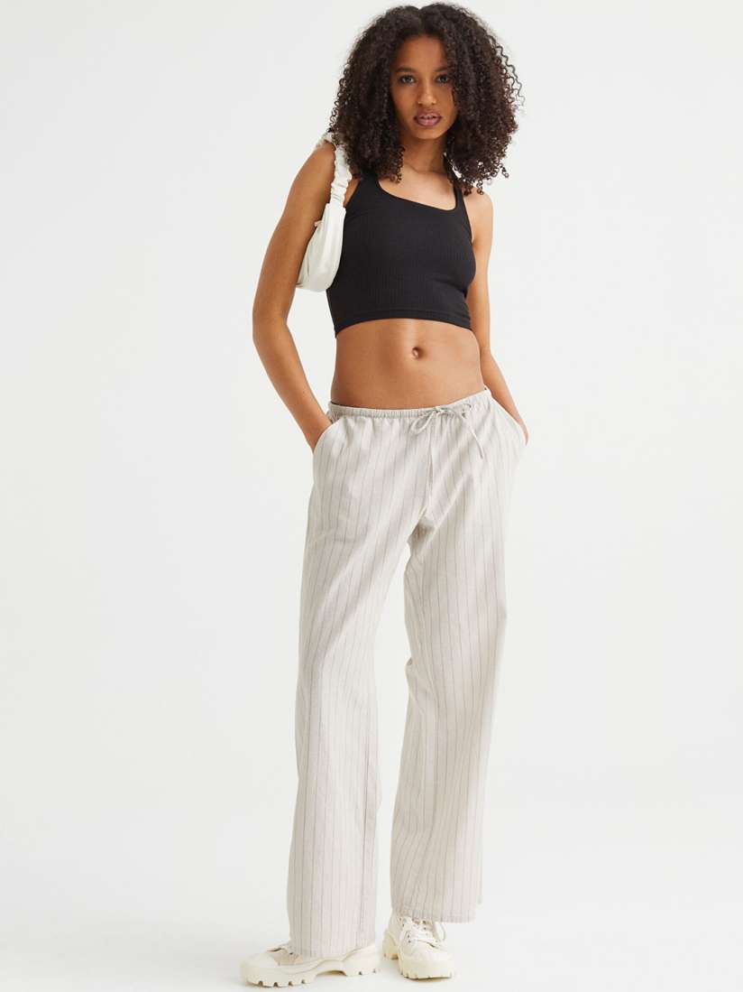 Striped trousers h&m sale
