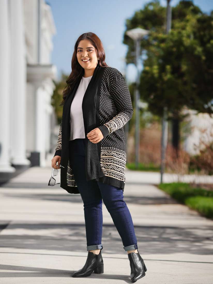 Plus size open sweaters clearance