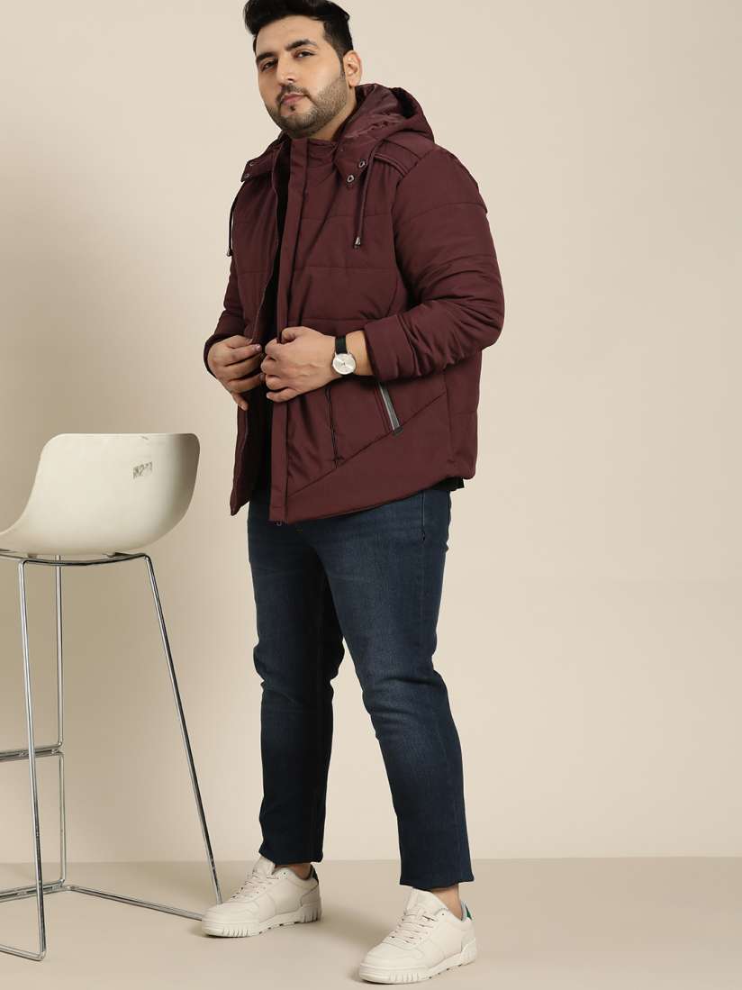 Plus size burgundy jacket top