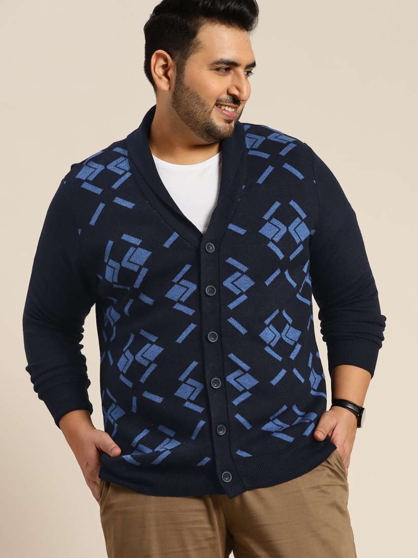 Mens geometric cardigan new arrivals