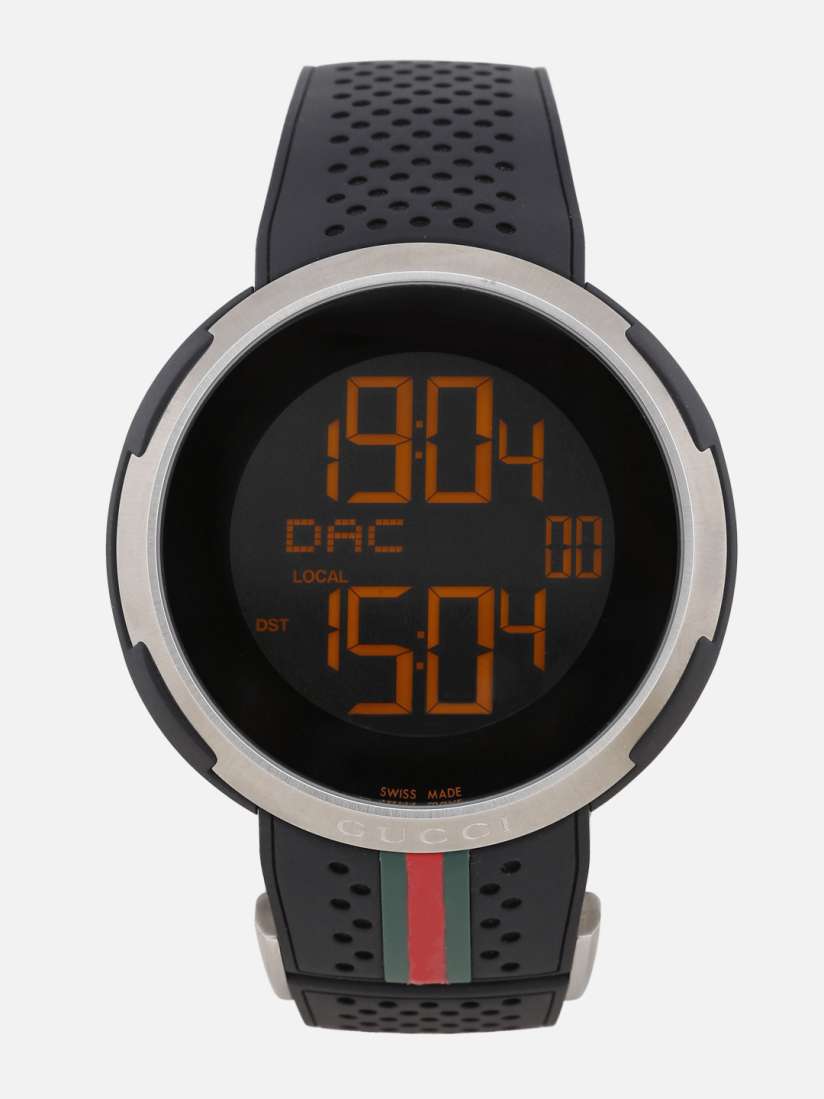 Mens gucci digital watch hot sale