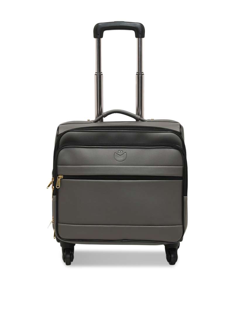 Buy MBOSS Overnighter 4 Wheel Laptop Compartment Cabin Size Trolley Bag Trolley Bag for Unisex 18136920 Myntra