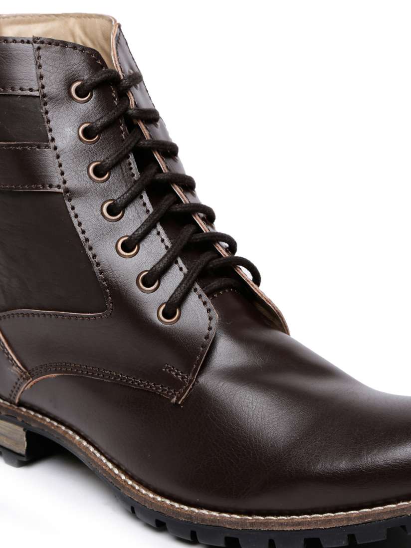 Buy Knotty Derby Men Brown Solid Diggory Derby Boots Casual Shoes for Men 1813975 Myntra