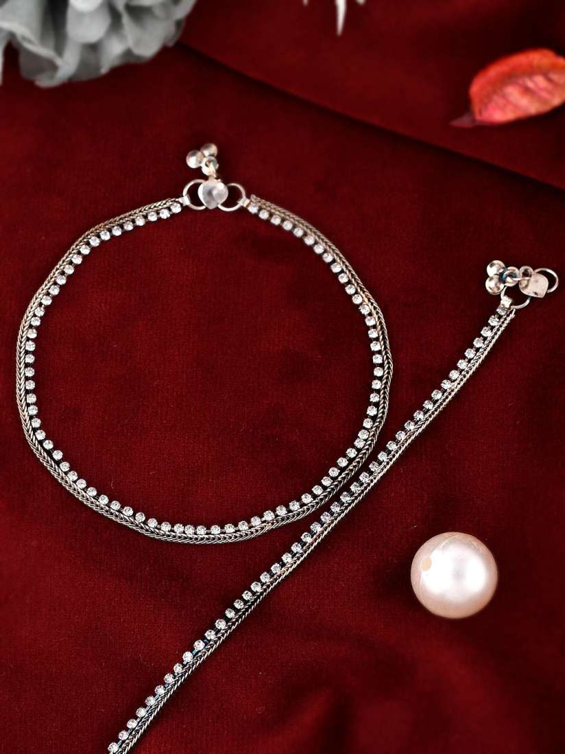 Stone anklets designs discount