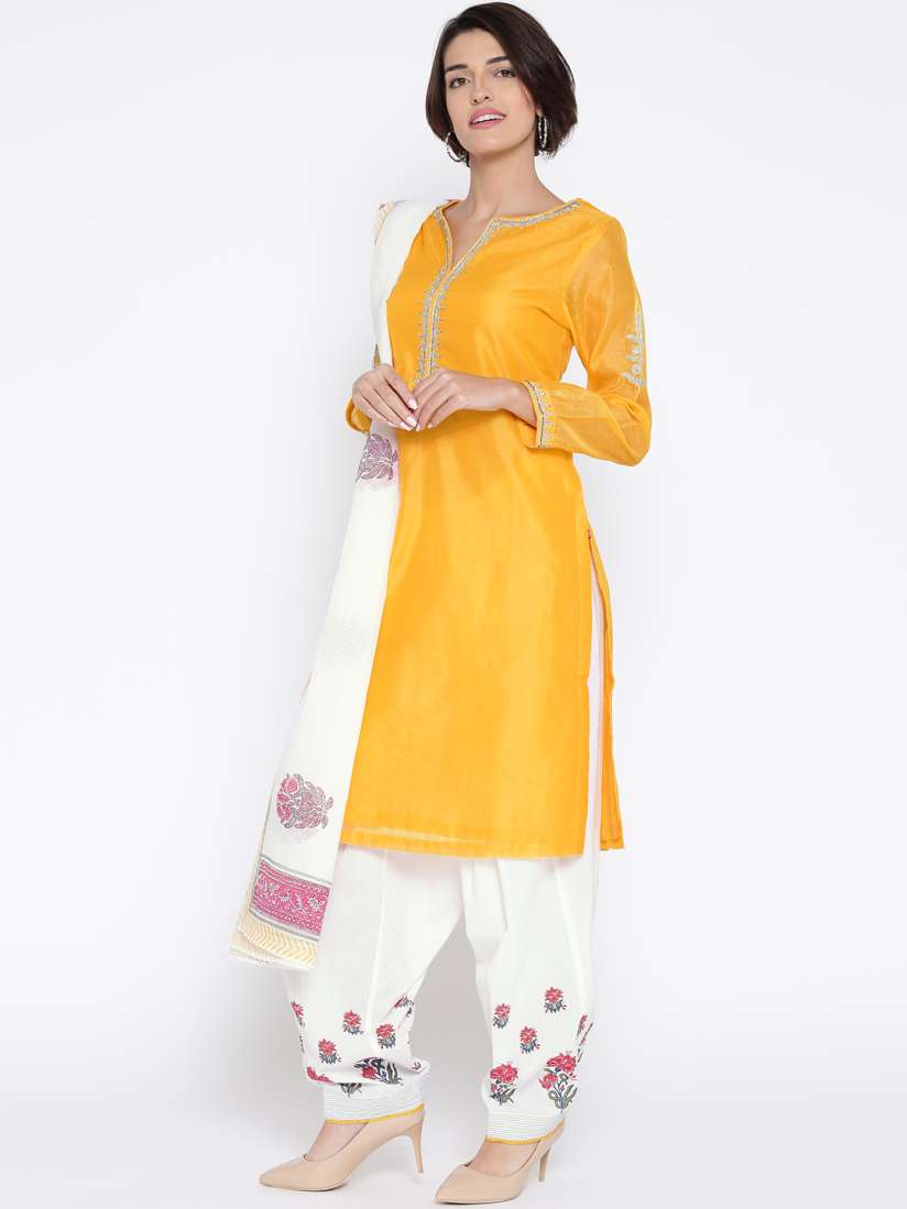 Biba white salwar suit on sale