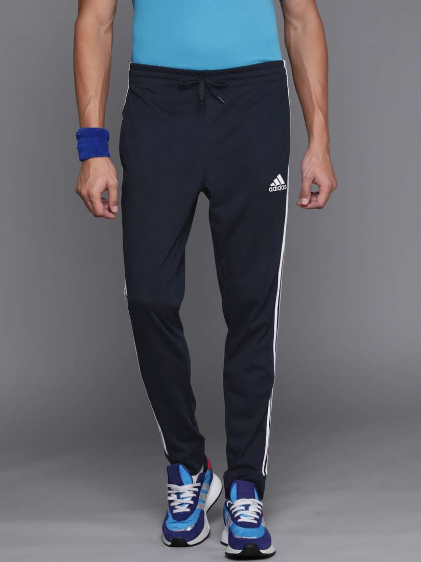 Buy ADIDAS Men Navy Blue 3S FT Solid Training Joggers Track Pants for Men 18153266 Myntra