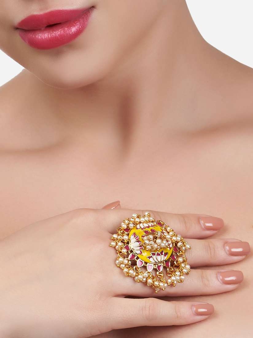 Zaveri pearls rings top