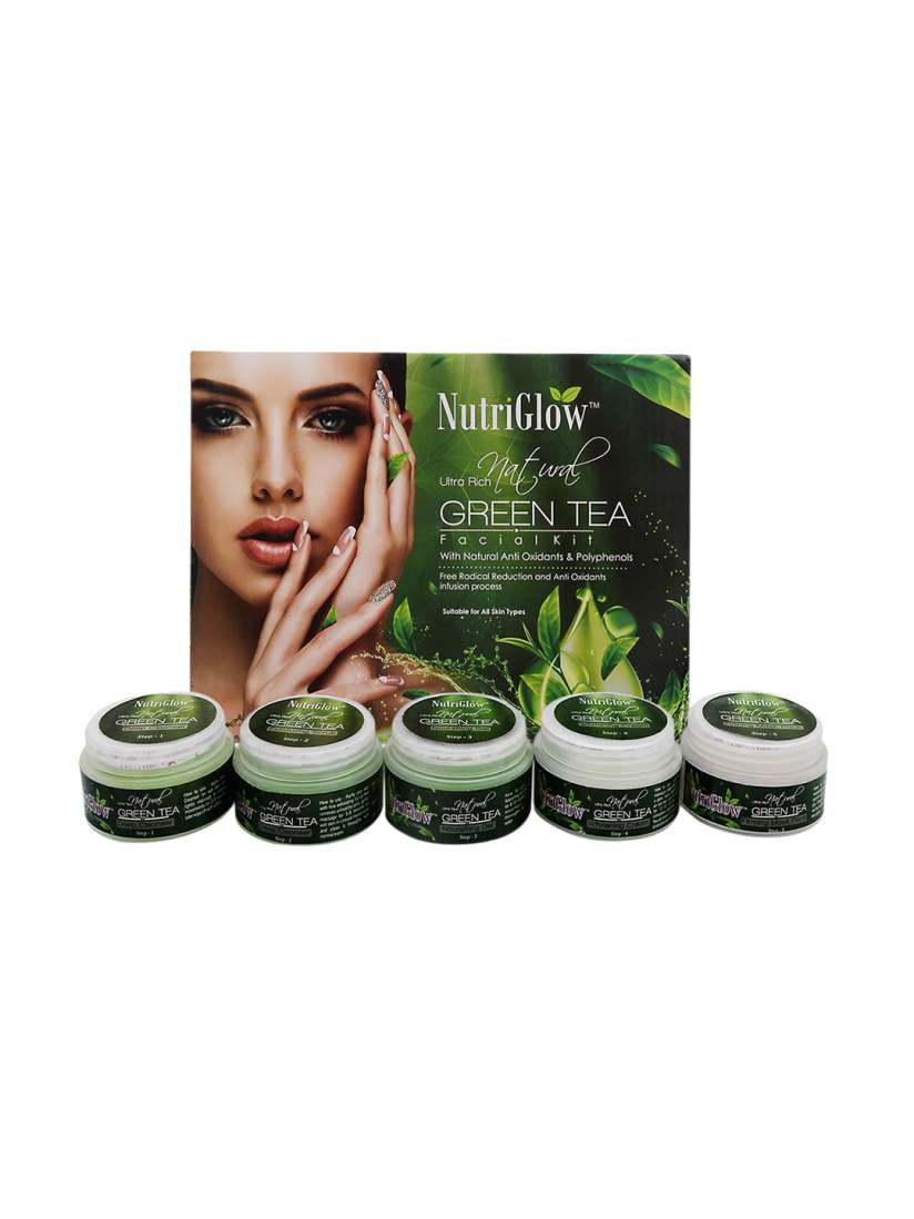 Buy NutriGlow 5 Pieces of Green Tea Facial Kit Acne Prone Oily Skin 250g Facial Kit for Unisex 18161906 Myntra